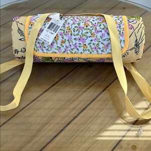 Floral Yellow Yoga Bag